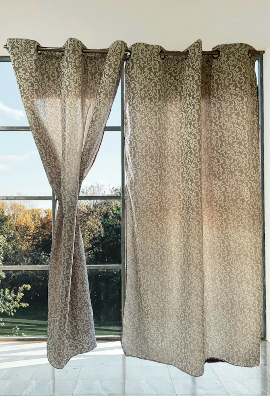 Cortina - Con Argollas Beige